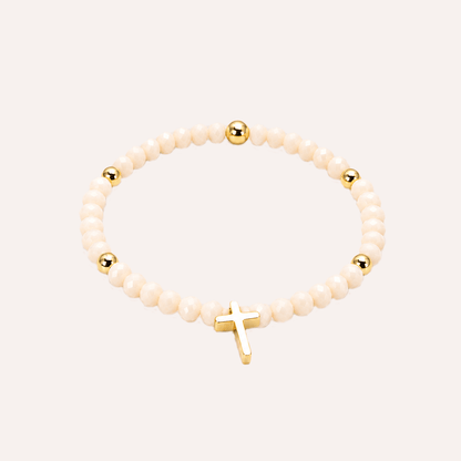 pulsera cruz rose 