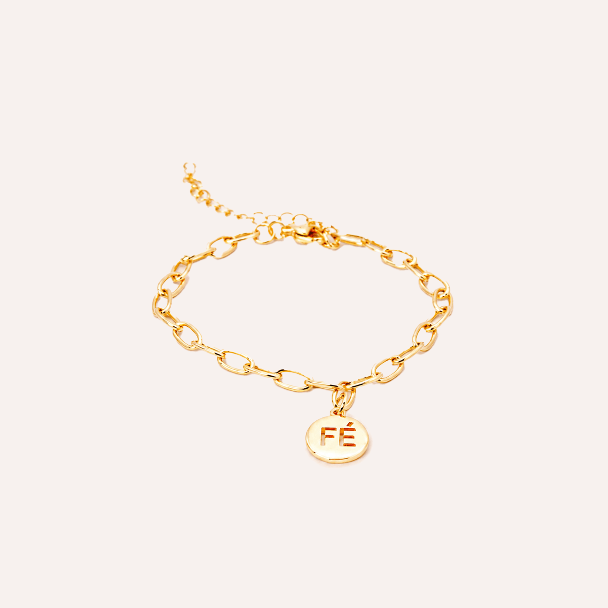 Pulsera Fe Baño Oro