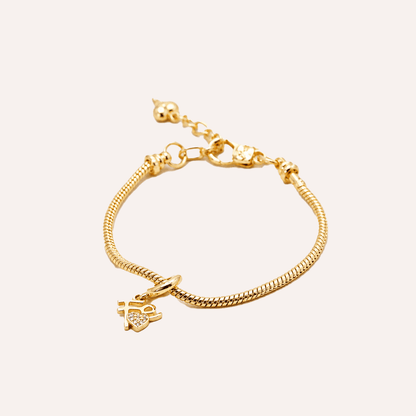 Set 'Pulsera + Charm' Baño en Oro (6 opciones)