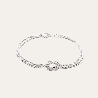 Pulsera Nudo Eterno Plata 925
