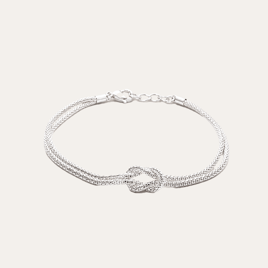 Pulsera Nudo Eterno Plata 925