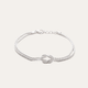 Pulsera Nudo Eterno Plata 925