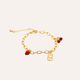 Pulsera Rojo Amor Baño Oro