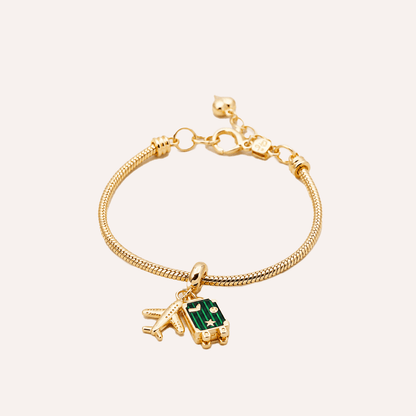 Set 'Pulsera + Charm' Baño en Oro (6 opciones)