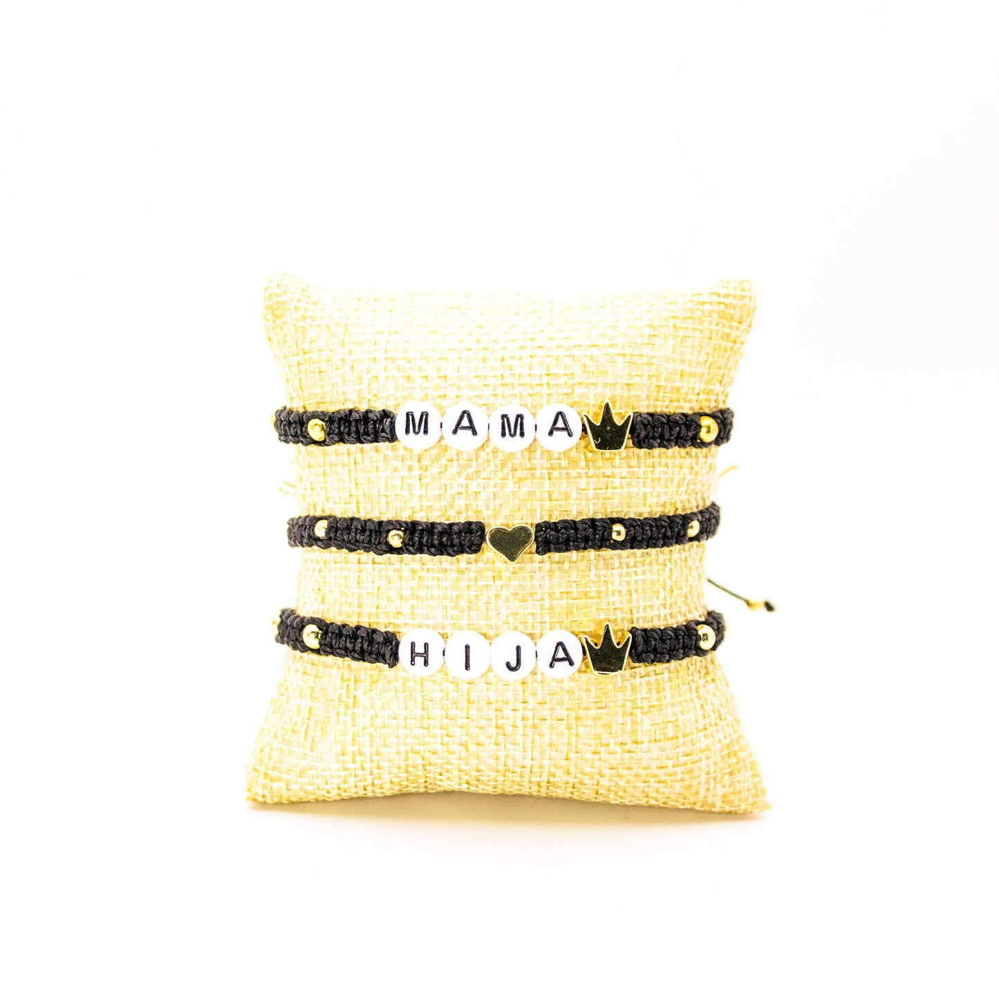 Pulseras Madre Hija Black Handmade