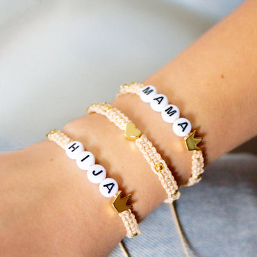 Pulseras Madre e Hija Nude modelo