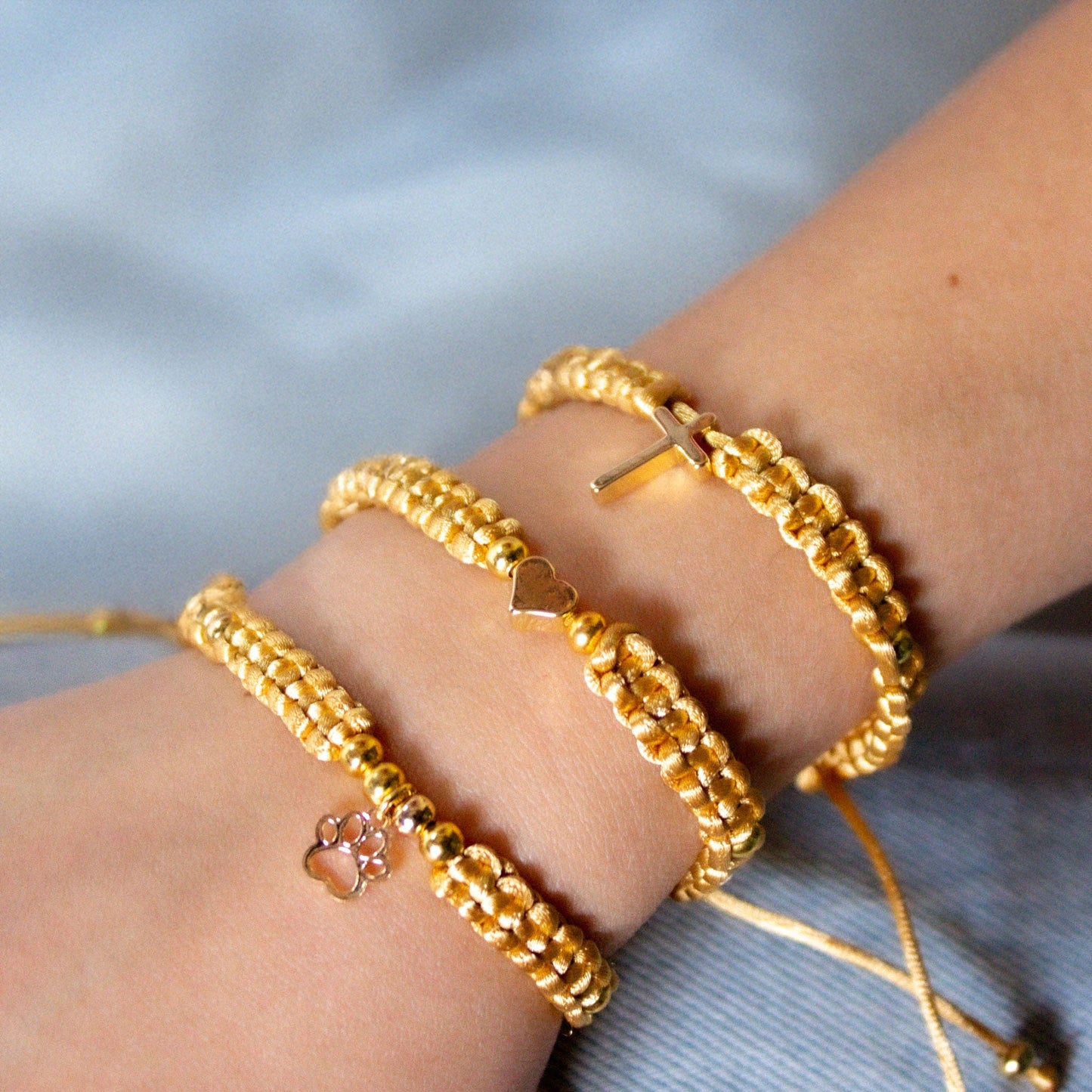 Pulseras Tres Tesoros Gold modelo