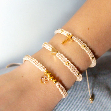Pulseras Tres Tesoros Nude Modelo