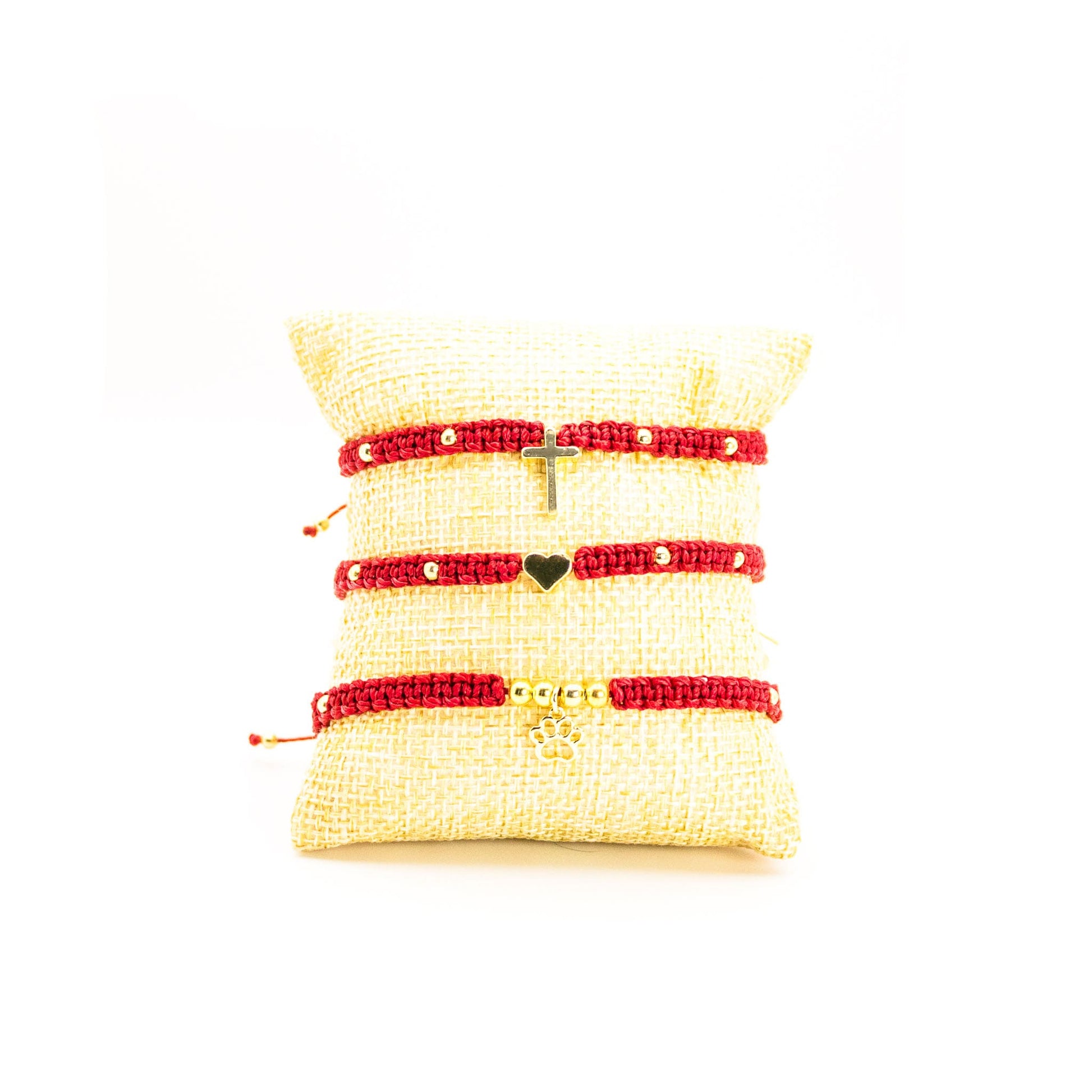 Pulseras Tres Tesoros Red Handmade